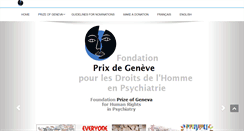 Desktop Screenshot of geneva-prize.ch