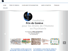 Tablet Screenshot of geneva-prize.ch